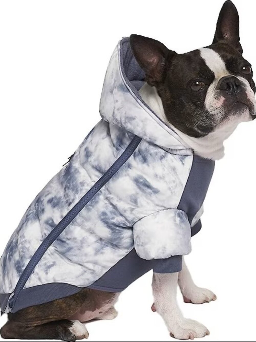 NWT Canada Pooch Prism Puffer Dog Jacket Grey Tie Dye Streetwear Gorpcore Sz 8